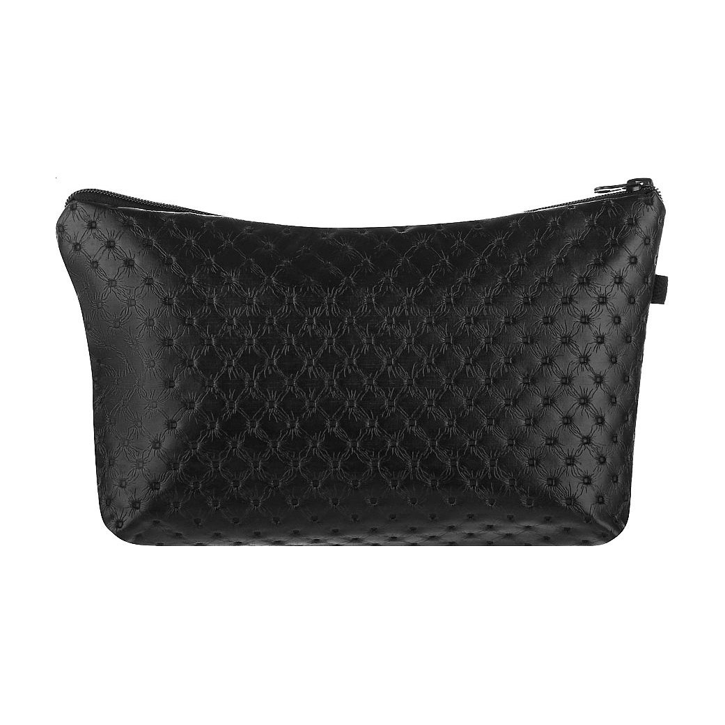 Косметичка Cosmo Shop, 22.5*17*12.5 см, чорна з тисненням, 1 шт (MBPU-002)