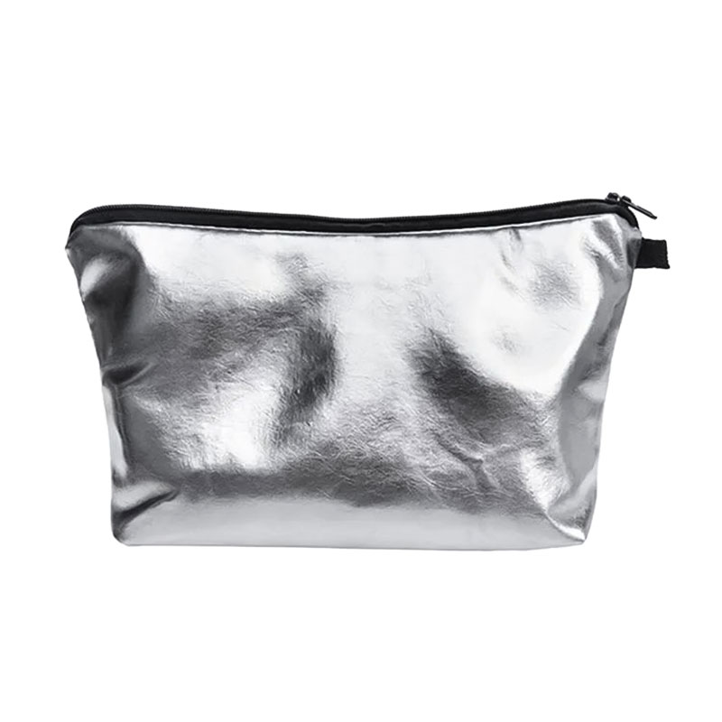 Косметичка Cosmo Shop, 22.5*17*12.5 см, срібна, 1 шт (MBPU-005)
